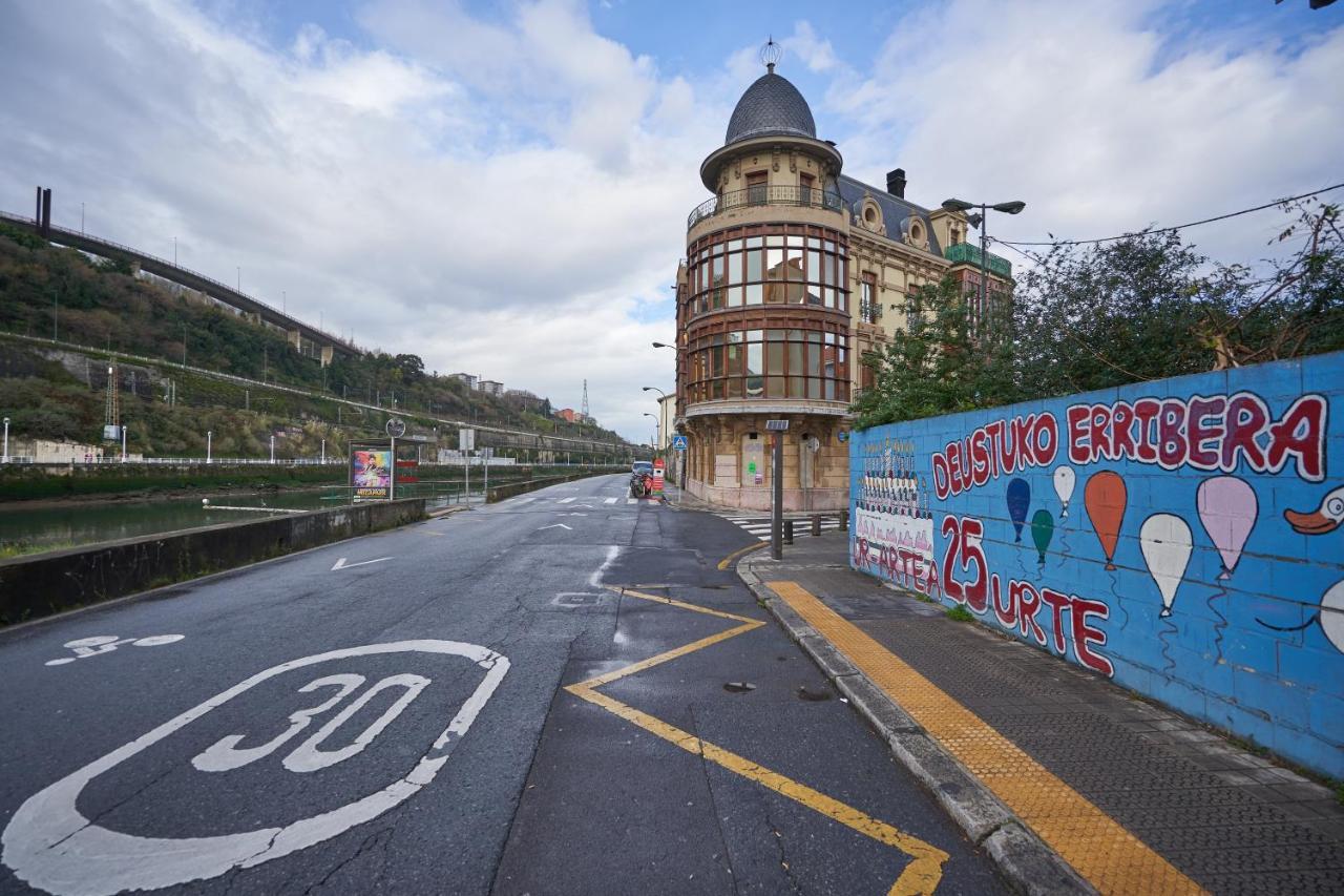 Ferienwohnung Apartamento Bio Exclusivo Con Mirador En Bilbao Y Aparcamiento Publico Gratuito Exterior foto